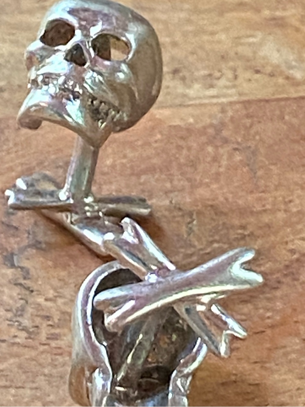 Robin Rotenier Sterling Silver Skull & Crossbones Cufflinks 15g Ozzy